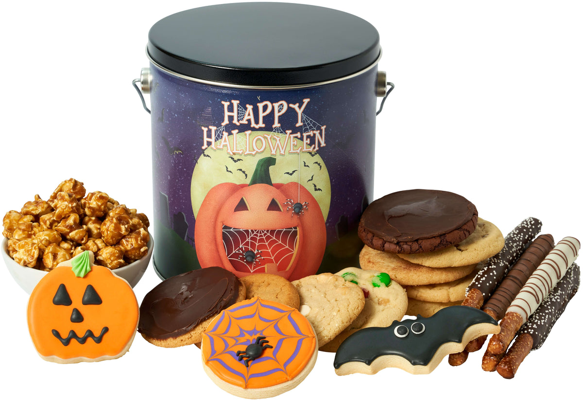 Happy Halloween Gourmet Tin | Cookie Bouquets