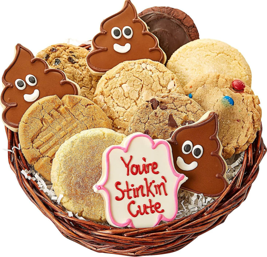 Stinkin' Cute Emoji Cookie Basket