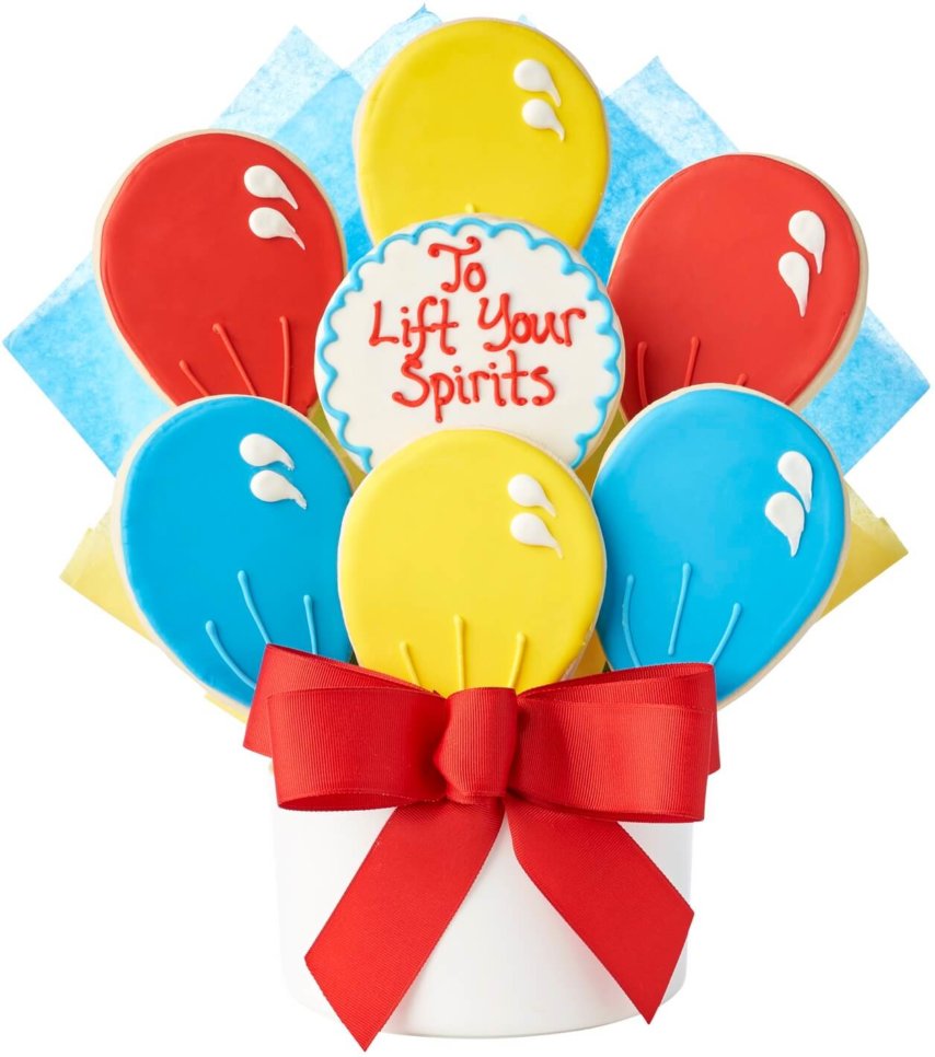 "Lift Your Spirits" Cutout Cookie Bouquet