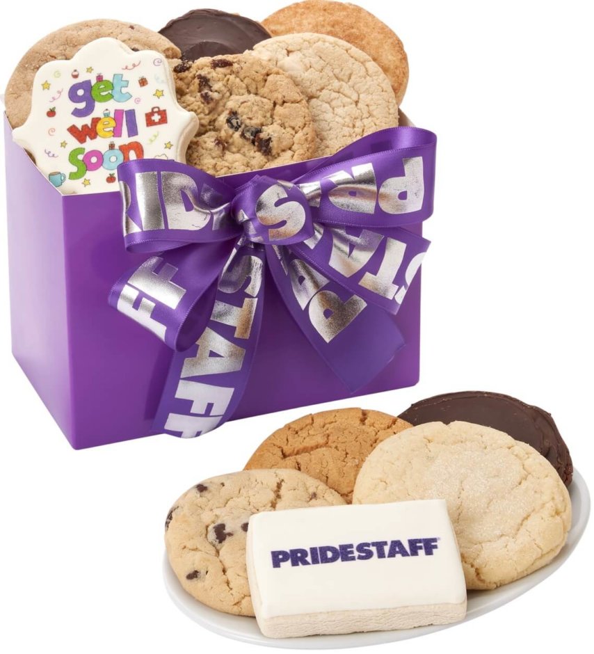 PrideStaff Get Well Soon Cookie Box