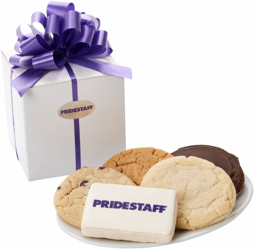 PrideStaff Classic White Cookie Box