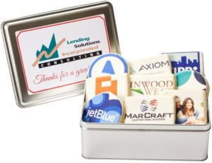 Logo Cookie Tin With All Logo Cookies