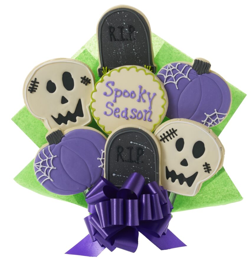 Spooky Season Graveyard Cookie Bouquet