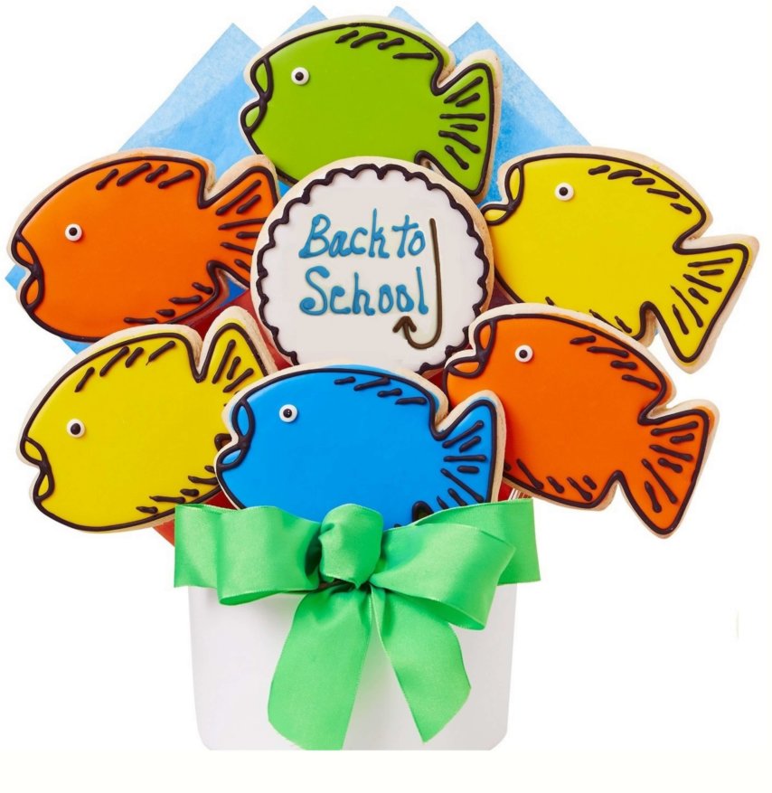 Back to School Cutout Cookie Bouquet
