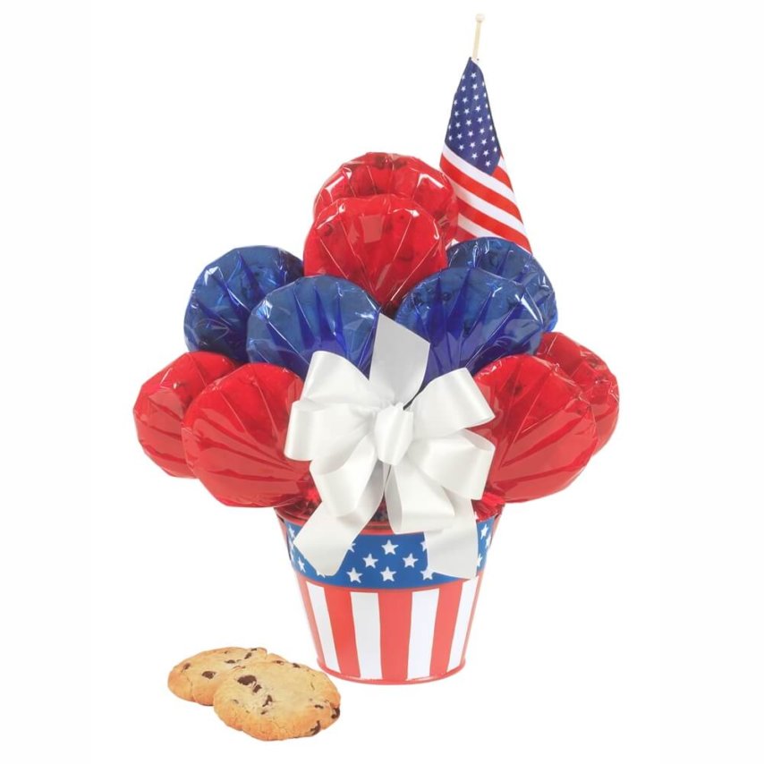 Stars and Stripes Cookie Bouquet