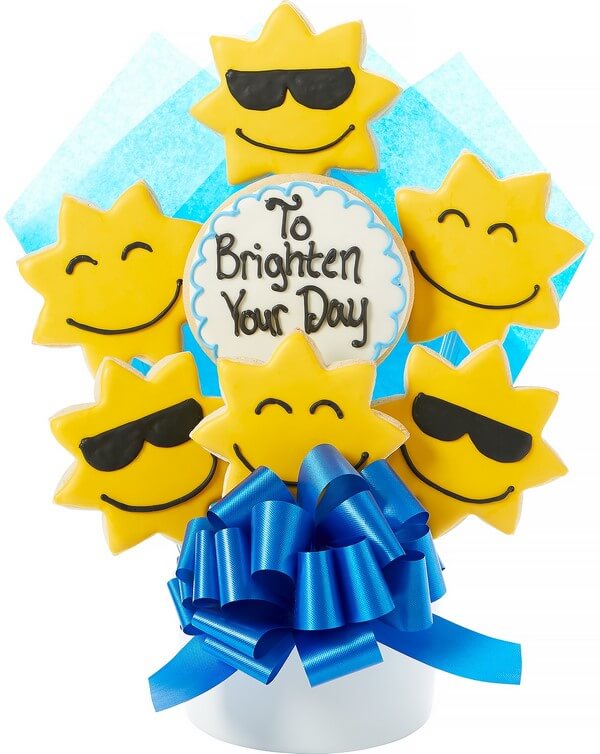 Brighten Your Day Decorated Cookie Bouquet