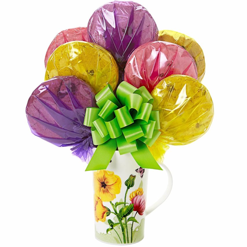 Floral Mug Cookie Bouquet