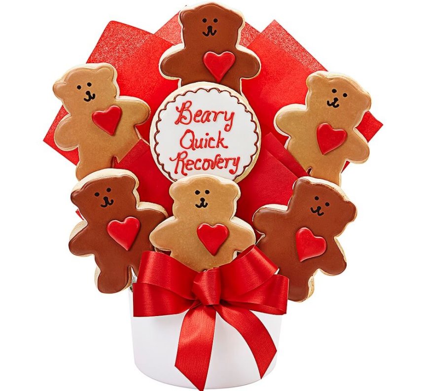 Beary Quick Recovery Cutout Cookie Bouquet