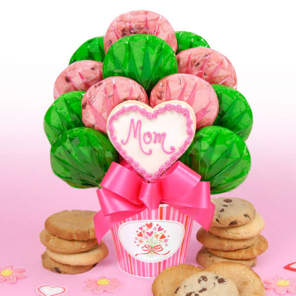 Cookie Bouquets Official Site Get Your Bouquet Delivered Mom Heart Cookie Bouquet
