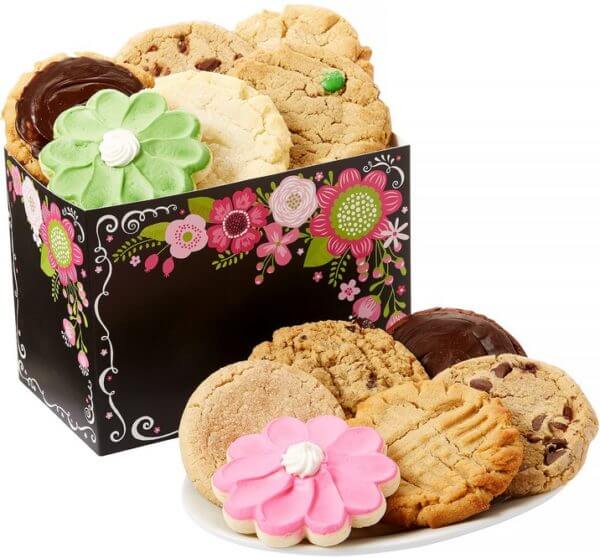 Chalkboard Floral Cookie Box