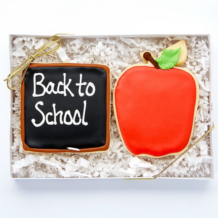 Back to School Cutout Cookie Box
