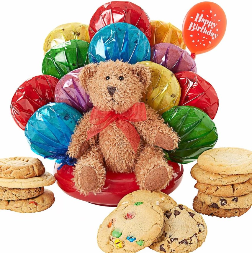 Teddy Bear Celebration Cookie Bouquet