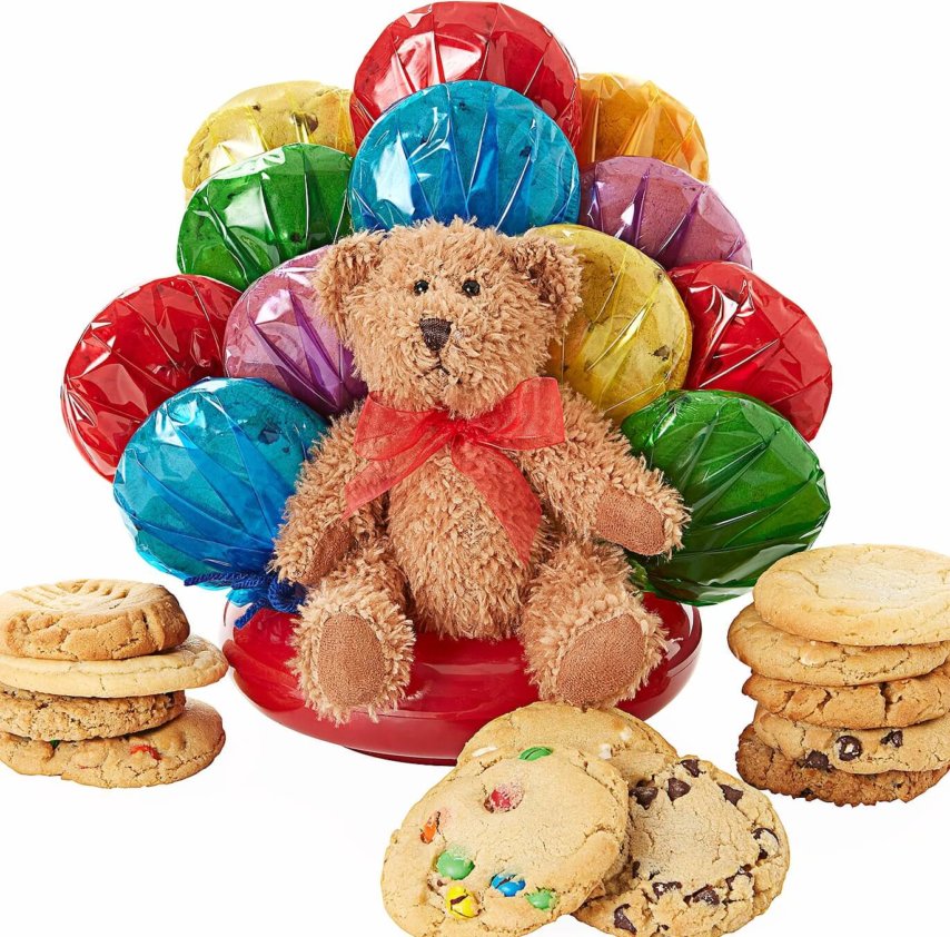 Teddy Bear Cookie Bouquet
