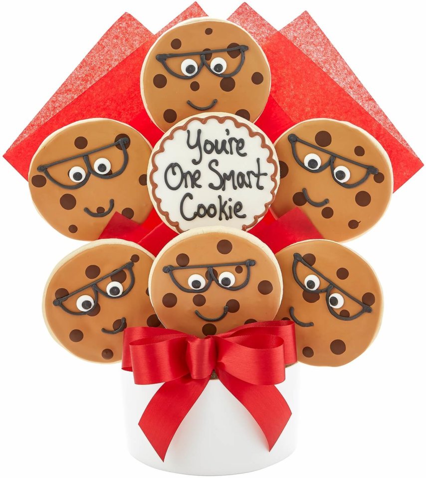 One Smart Cookie Decorated Cookie Bouquet