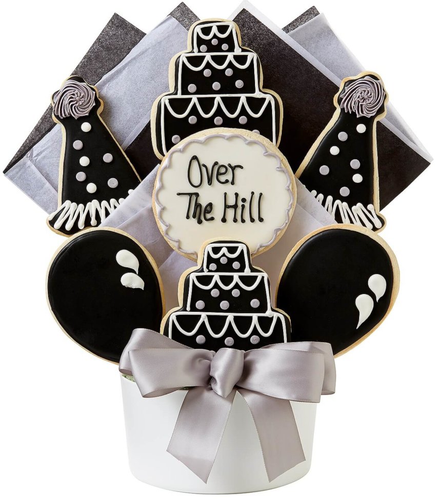 Over the Hill Cutout Cookie Bouquet
