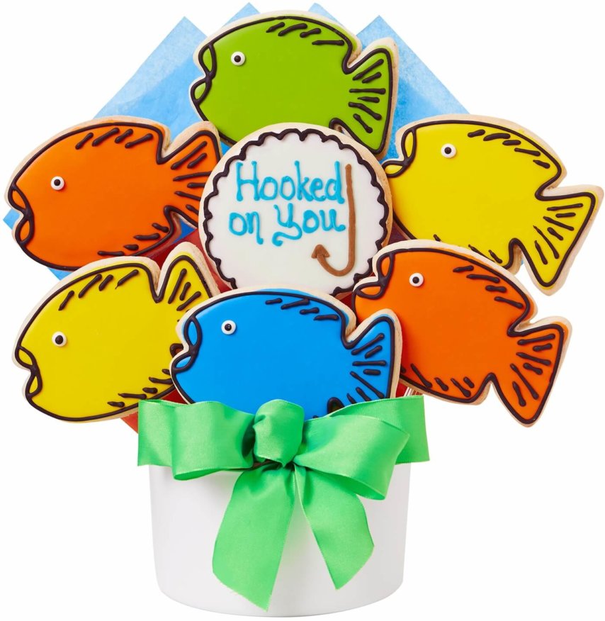 Hooked On You Decorated Cookie Bouquet