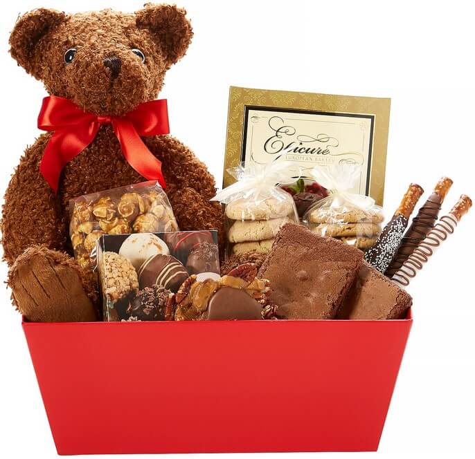 Teddy Bear Gourmet Gift Basket
