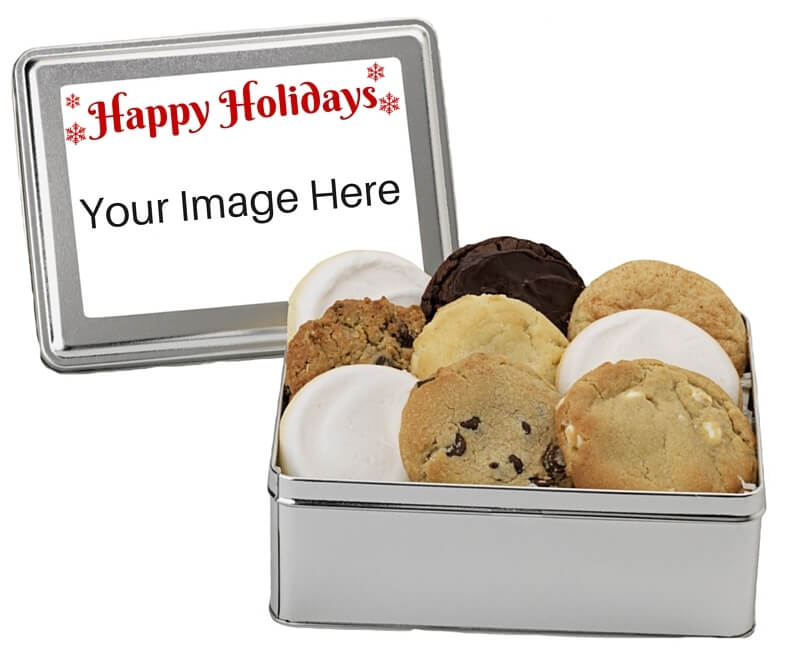 Holiday Card Cookie Tin