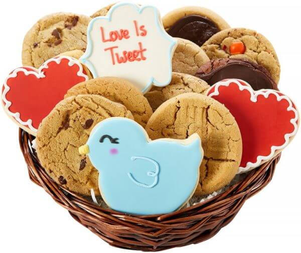 Love is "Tweet" Cookie Basket