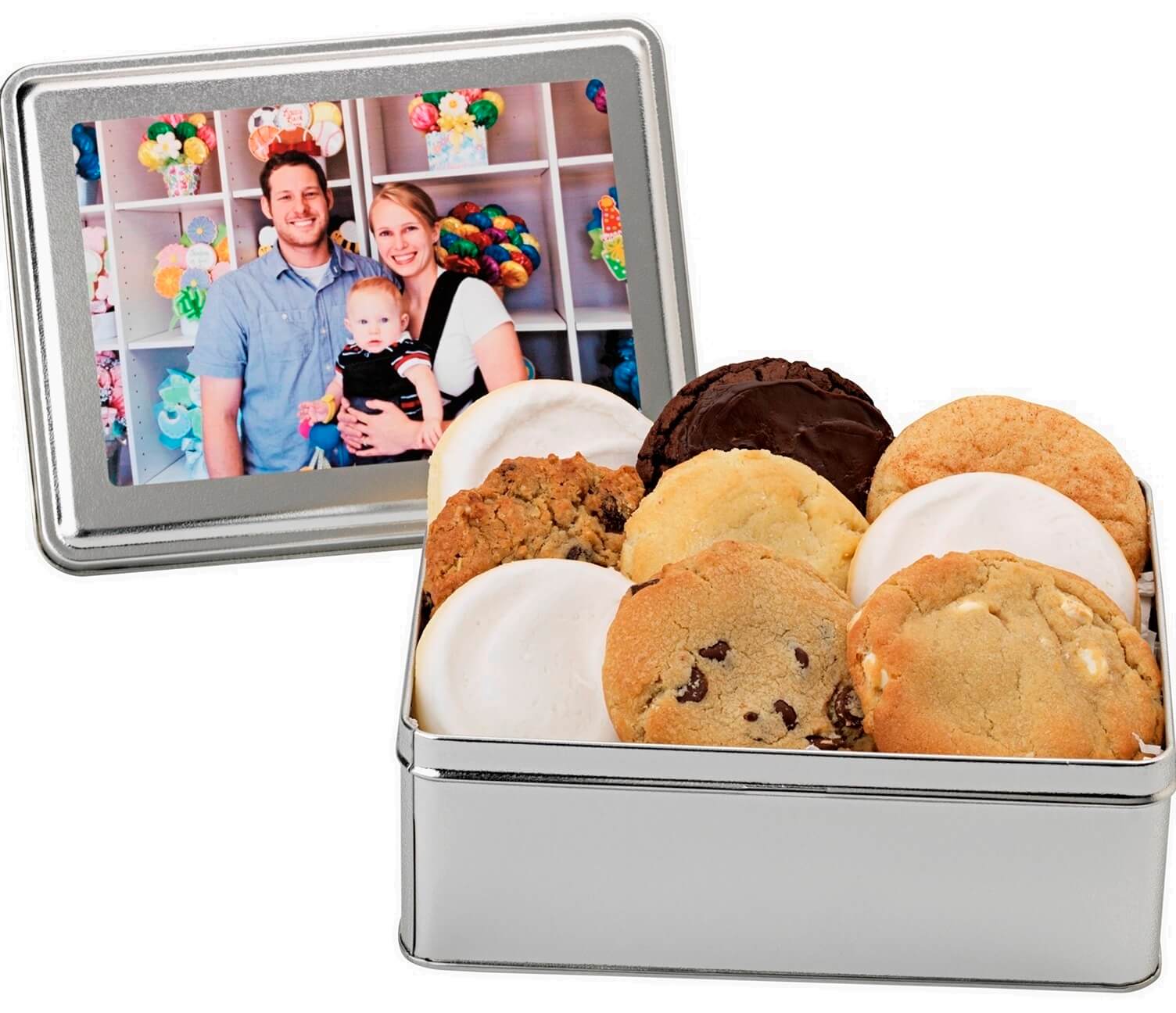 Photo Cookie Tin - Cookie Bouquets