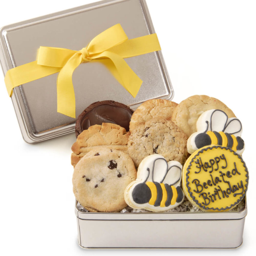 Happy "Bee"lated Cookie Tin
