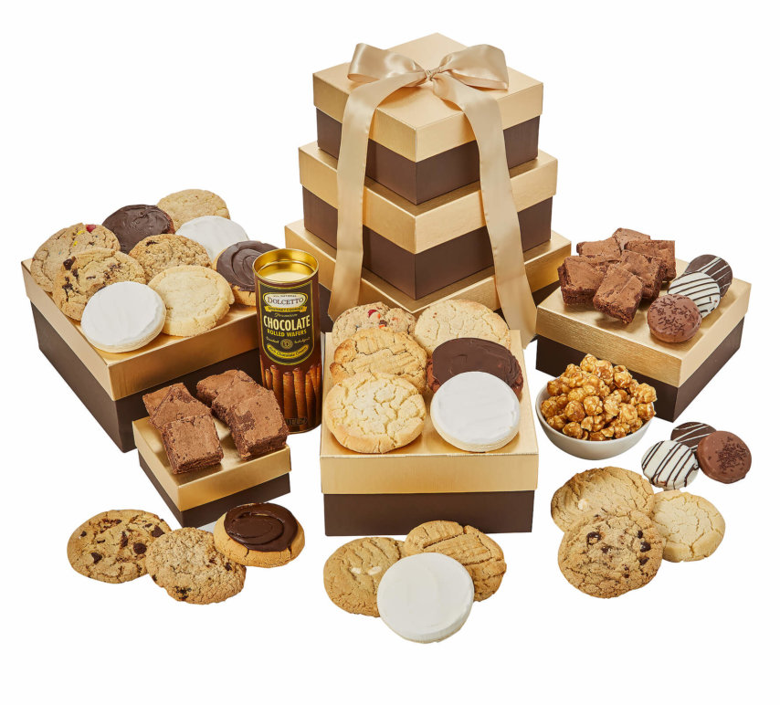 Deluxe Chocolate and Gold Gift Trio