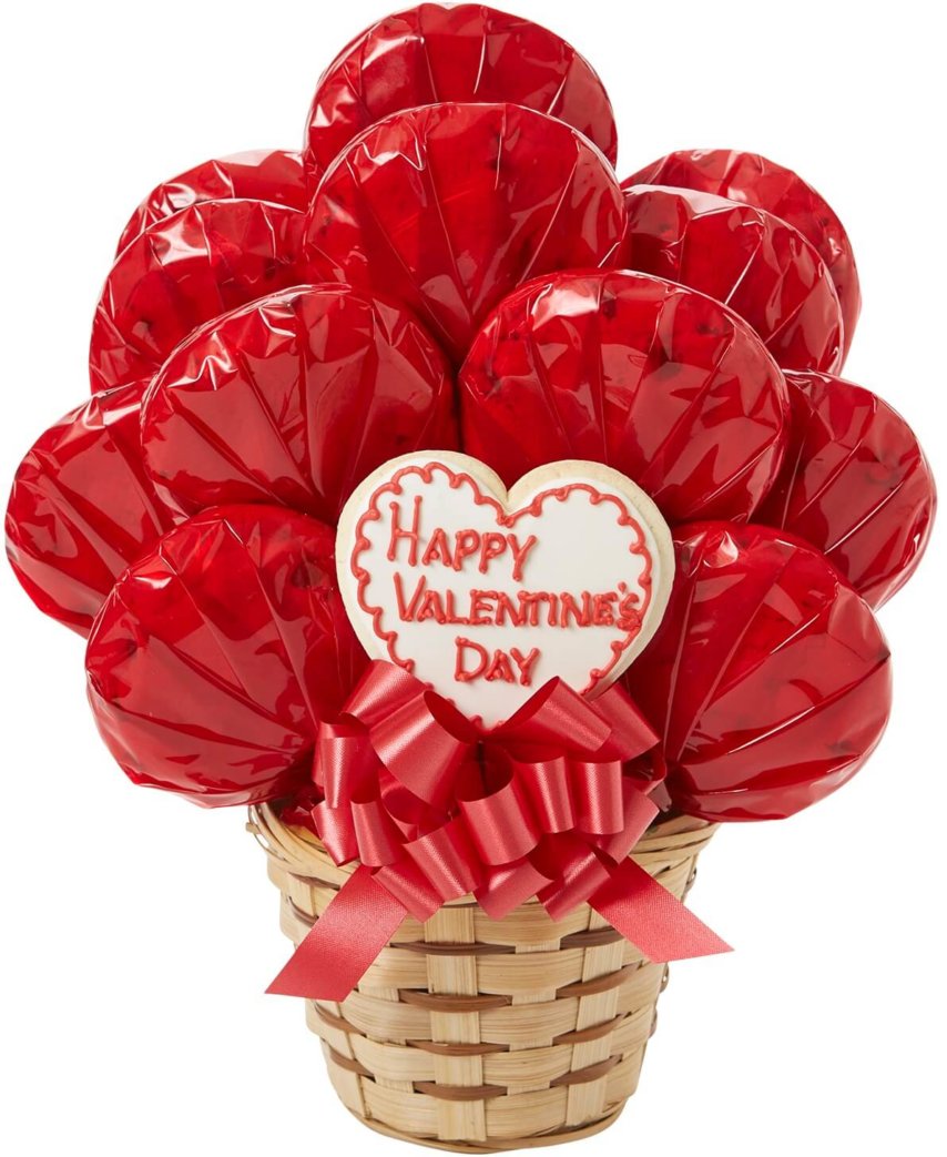 Valentine Happy Day Cookie Bouquet