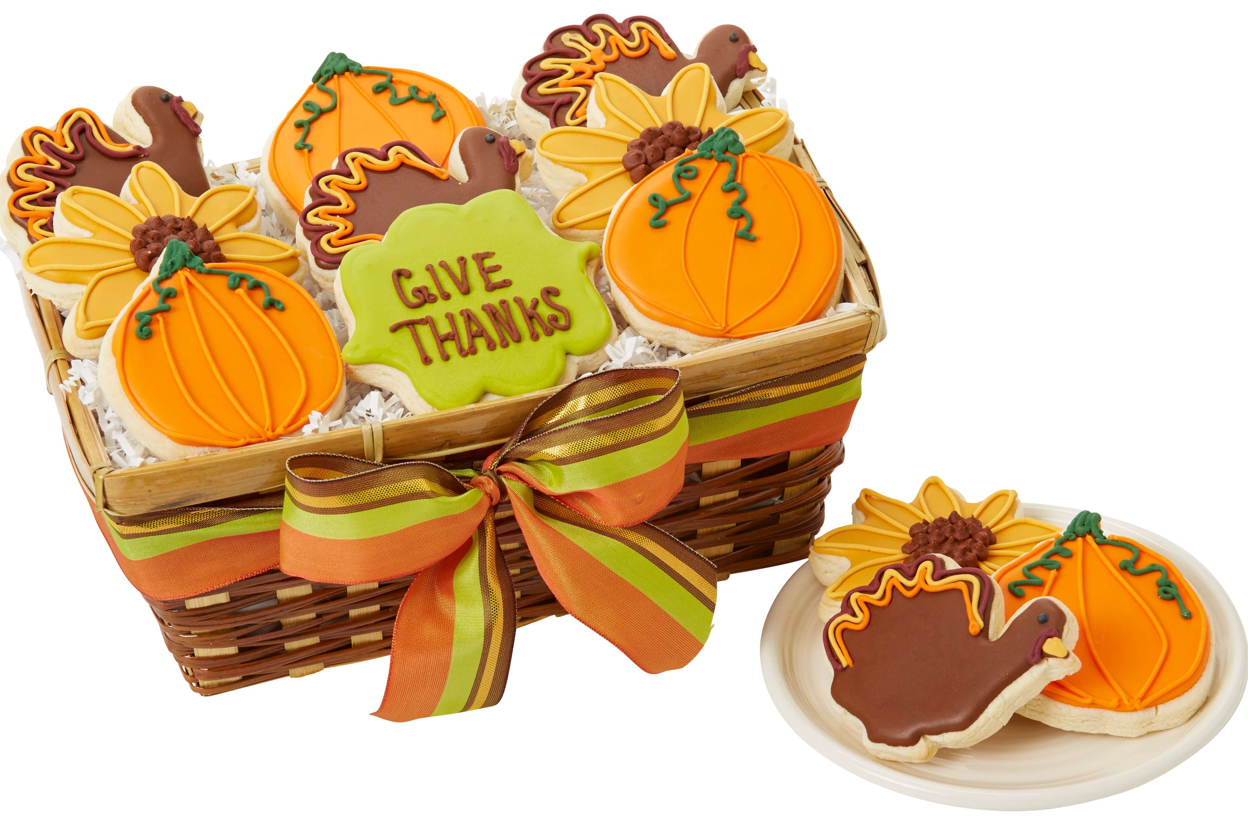 Give Thanks Cookie Basket Cookie Bouquets