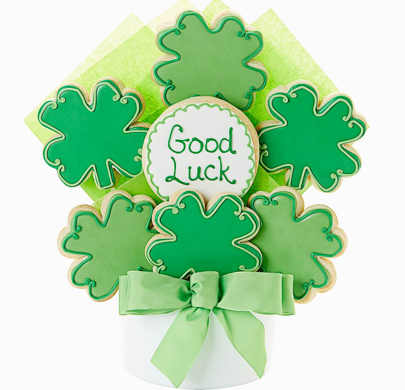 Good Cookies Good Luck Cutout Cookie Bouquet Cookie Bouquets