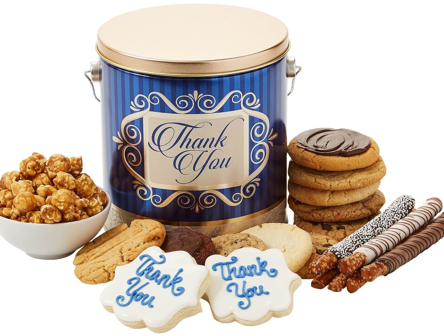 Thank You Gourmet Tin - Cookie Bouquets